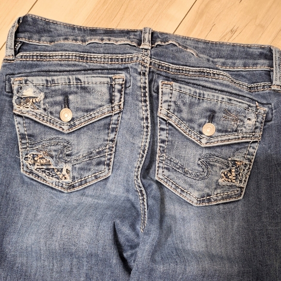 Ladies Silver Jeans - Picture 4 of 5